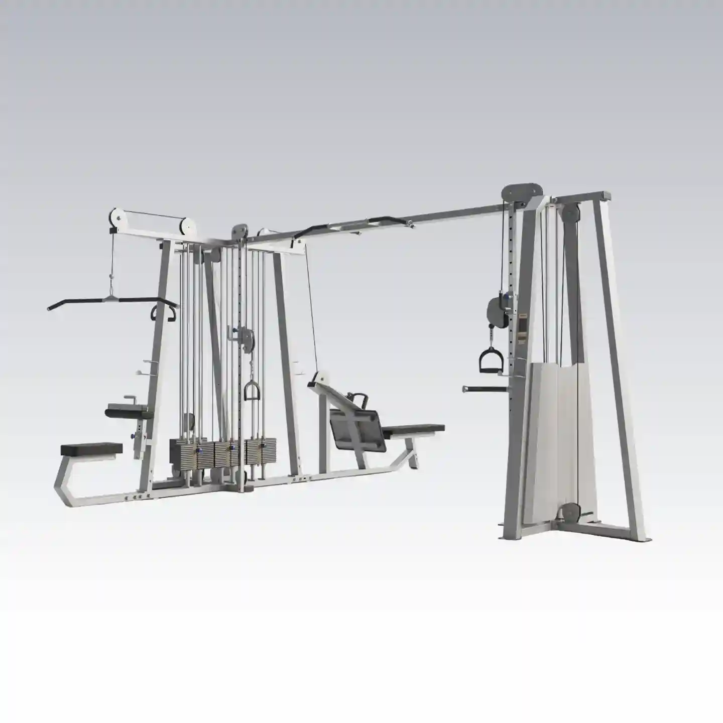 jungla de cinco estaciones peso integrado falcon fitness cdmx ultra fitness maquinas de gimnasio